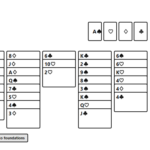 FreeCell Solitaire gameplay screenshot