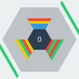 Hextris gameplay screenshot
