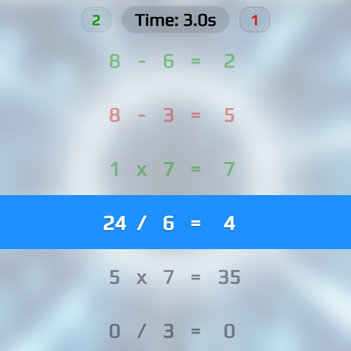 Math Sprint Game gameplay screenshot